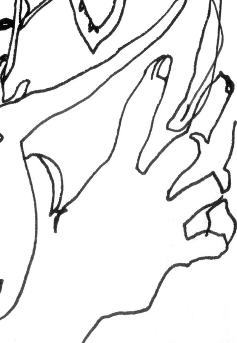 794x1146 Art Pen And Ink Drawing Love Woman Man Valentine Art Print Etsy