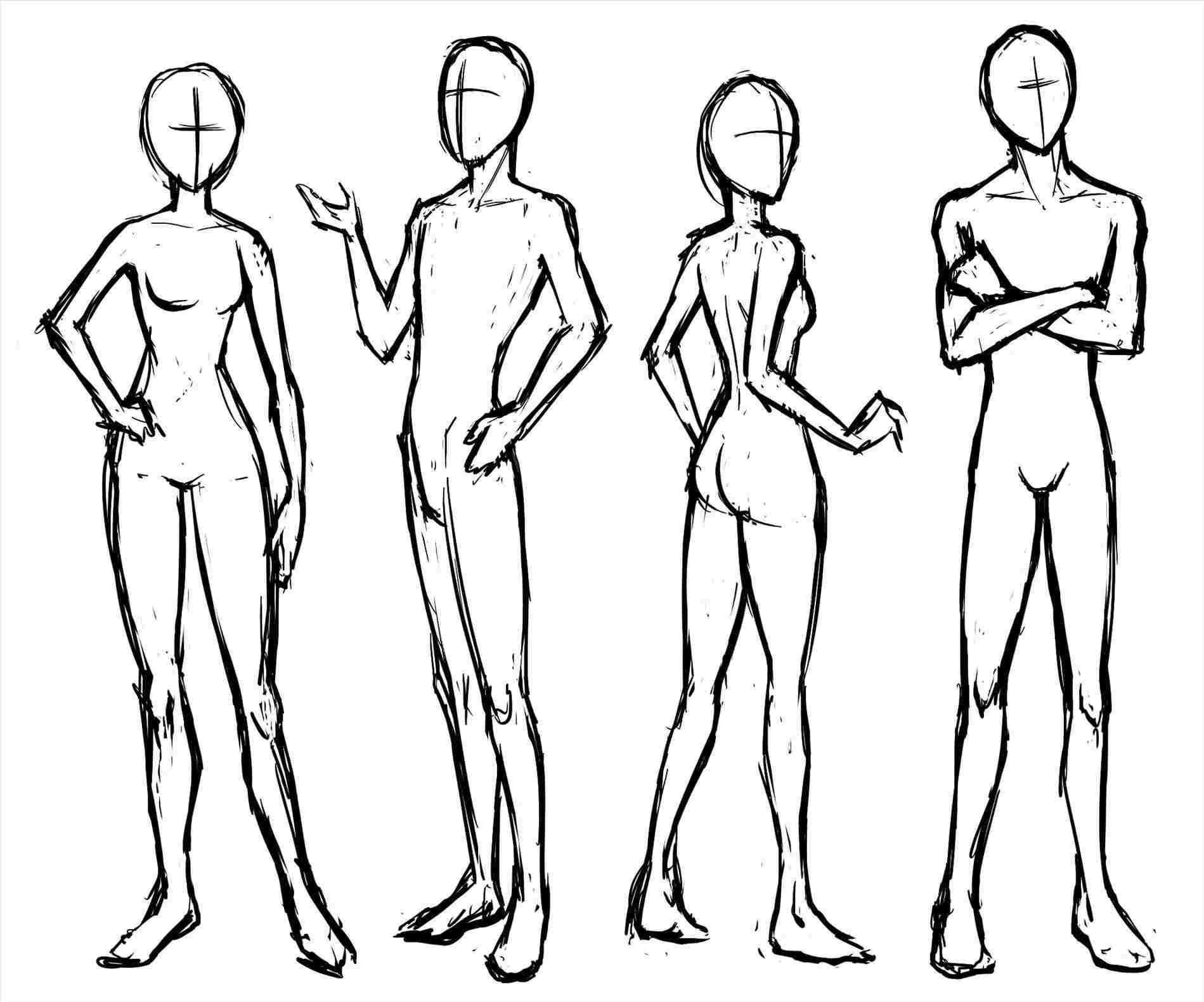 Woman Body Drawing Template Free Download On Clipartmag