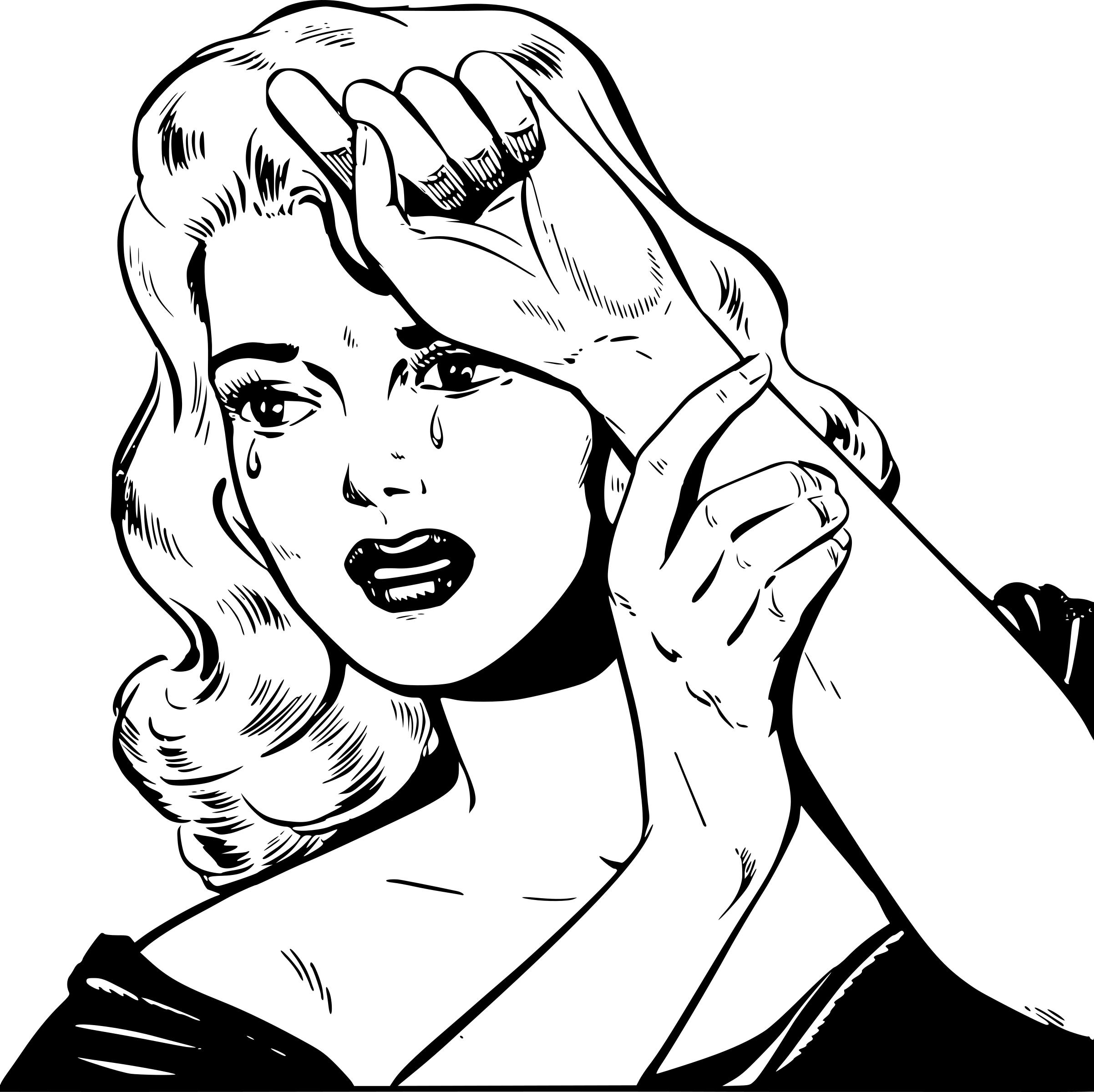 2404x2400 Crying Woman Icons Png