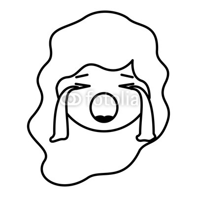 400x400 Cartoon Woman Crying Head Kawaii Character Buy Photos Ap