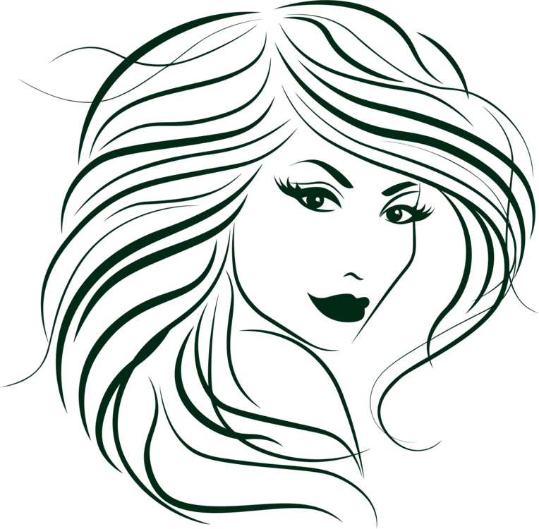 764x750 Line Art Drawing Coloring Book Woman Painting Cc0