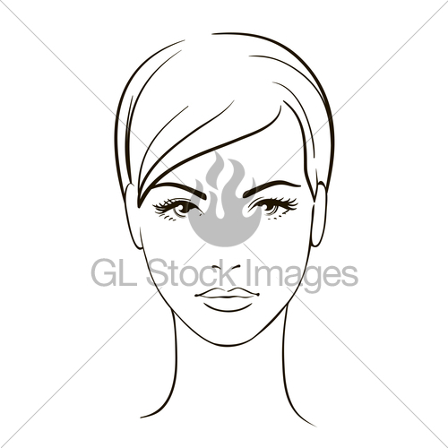 500x500 Young Woman Face Gl Stock Images