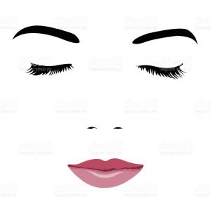 300x300 Woman Face Closed Eyes Hand Drawing Lazttweet