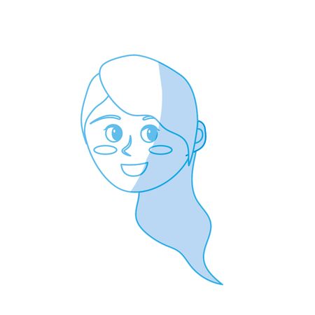 450x450 Happy Woman Face Silhouette