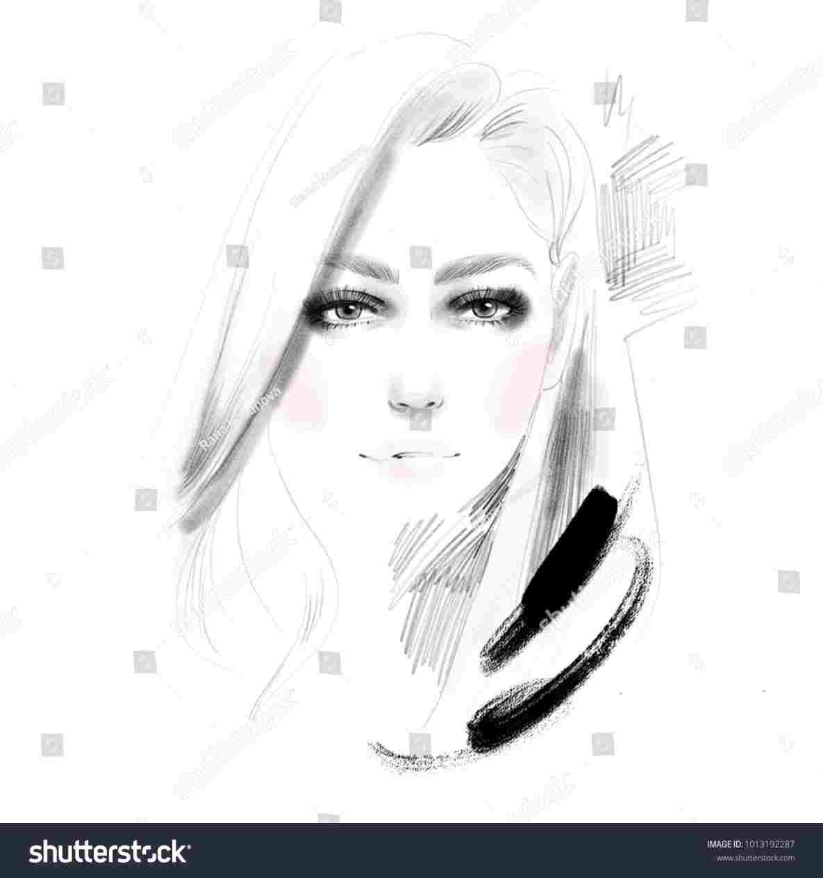 1185x1264 Black And White Girl Face Drawing