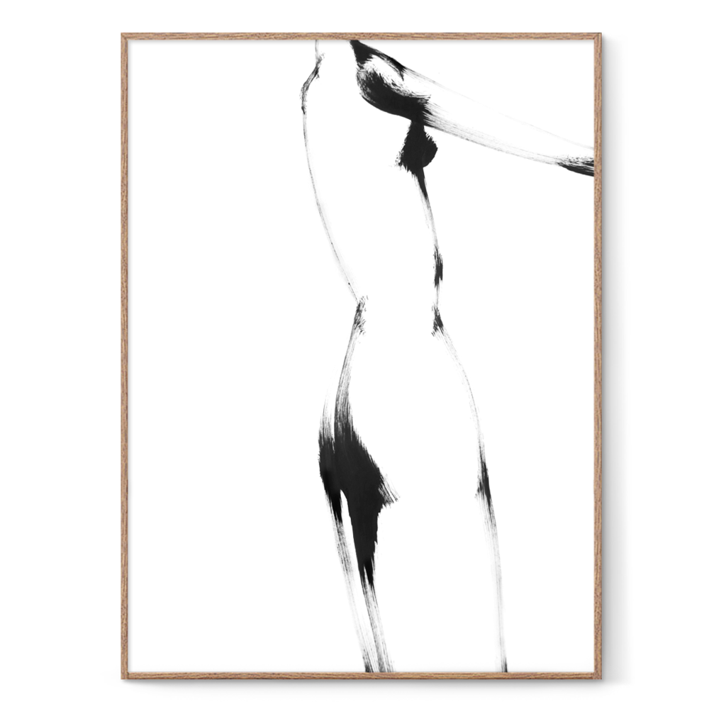1024x1024 Abstract Painting Of A Woman Figure Poster Print Sodoma Art Shop