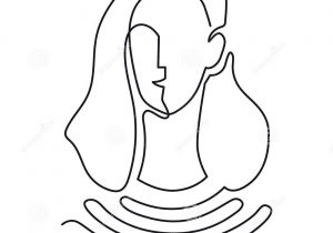 300x210 Abstract Line Drawing Face Abstract Sad Face Printable, One Line