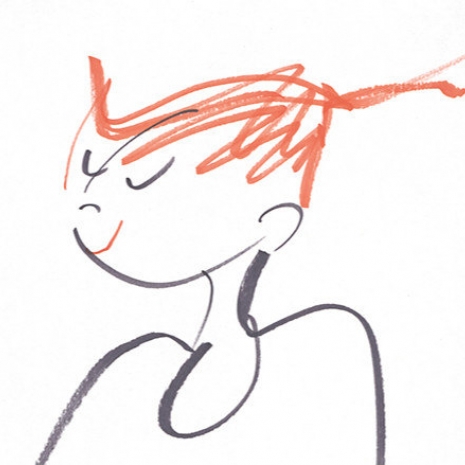 465x465 Minimalist Art Portrait Line Drawing Giclee Print Of Original