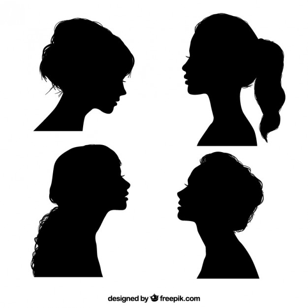 626x626 Girl Silhouette Drawing