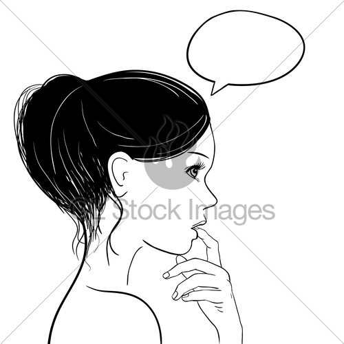 500x500 Woman Portrait Gl Stock Images