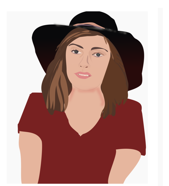 682x750 Woman With A Hat Portrait Drawing Fedora Cc0