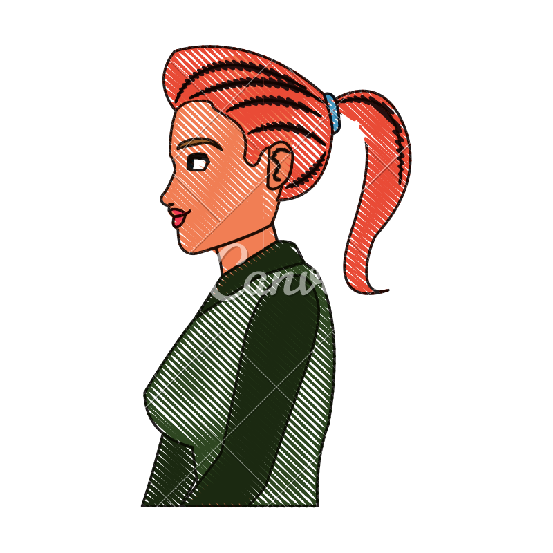 800x800 Drawing Profile Woman