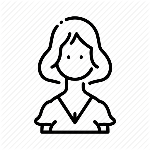 512x512 Avatar, Character, Female, Hair, Profile, Short, Woman Icon