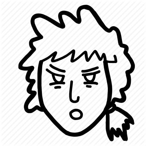 512x512 Avatar, Doodle, Girl, People, Profile, Woman, Young Icon