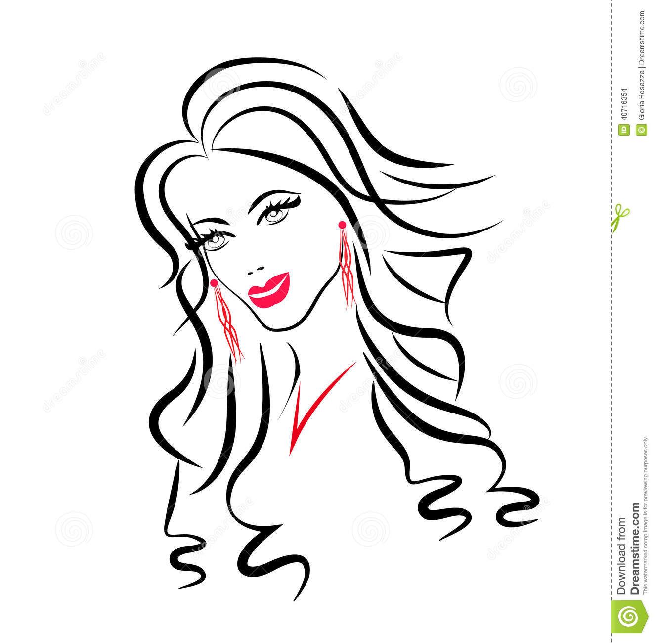 1325x1300 Silhouette Beautiful Woman Face Vector