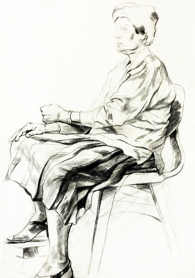 630x900 Drawing Of A Woman