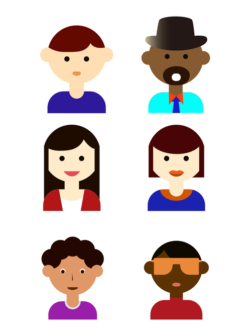 500x668 Men And Women Simple Line Drawing Vector Free Download