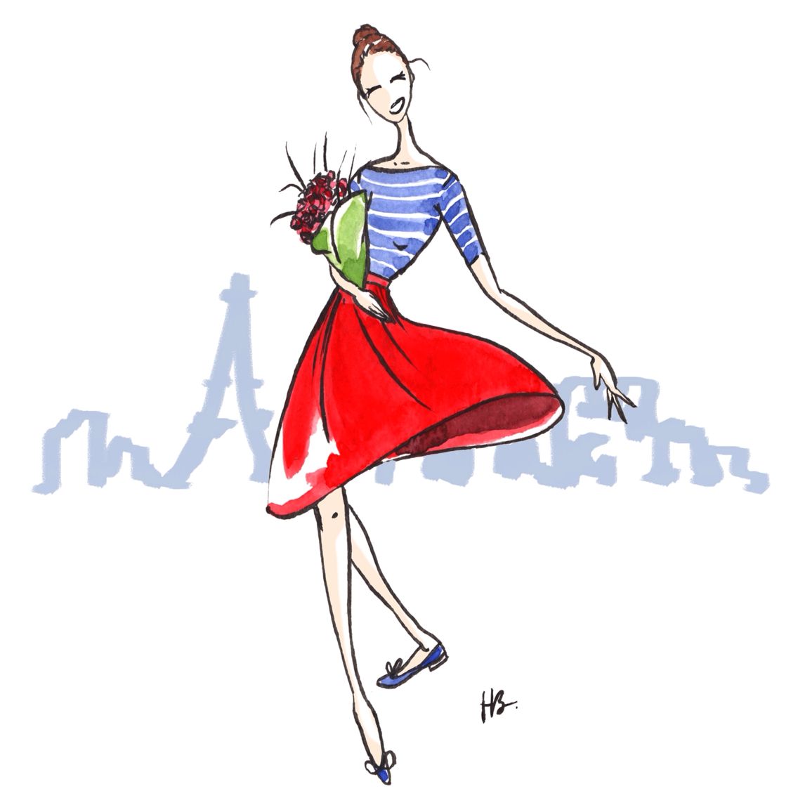 1136x1136 French Women Are Happy When They Take A Walk Through Paris