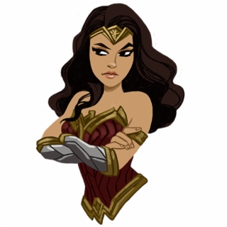 Wonder Woman Cartoon Drawing | Free download on ClipArtMag