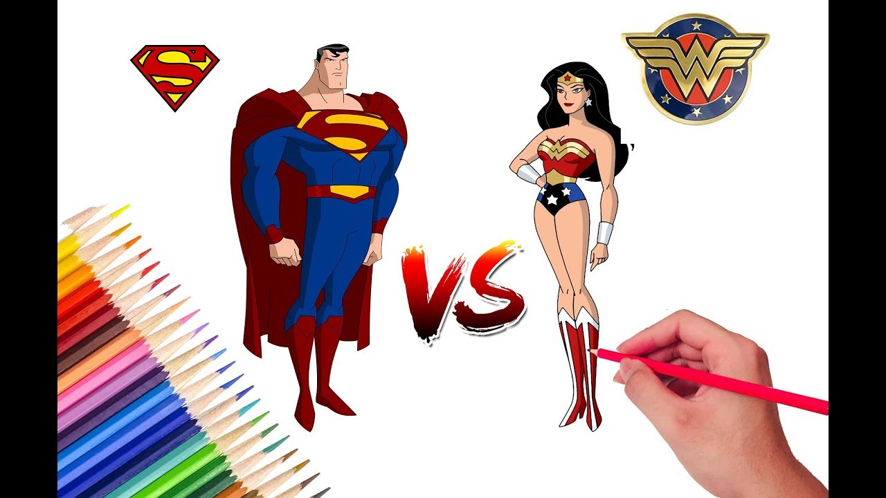 1280x720 superman and wonderwoman