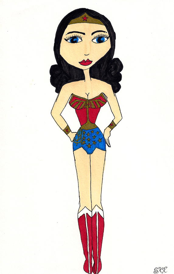 572x900 Wonder Woman Drawing