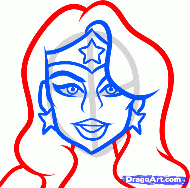 666x659 How To Draw Wonder Woman Easy, Step