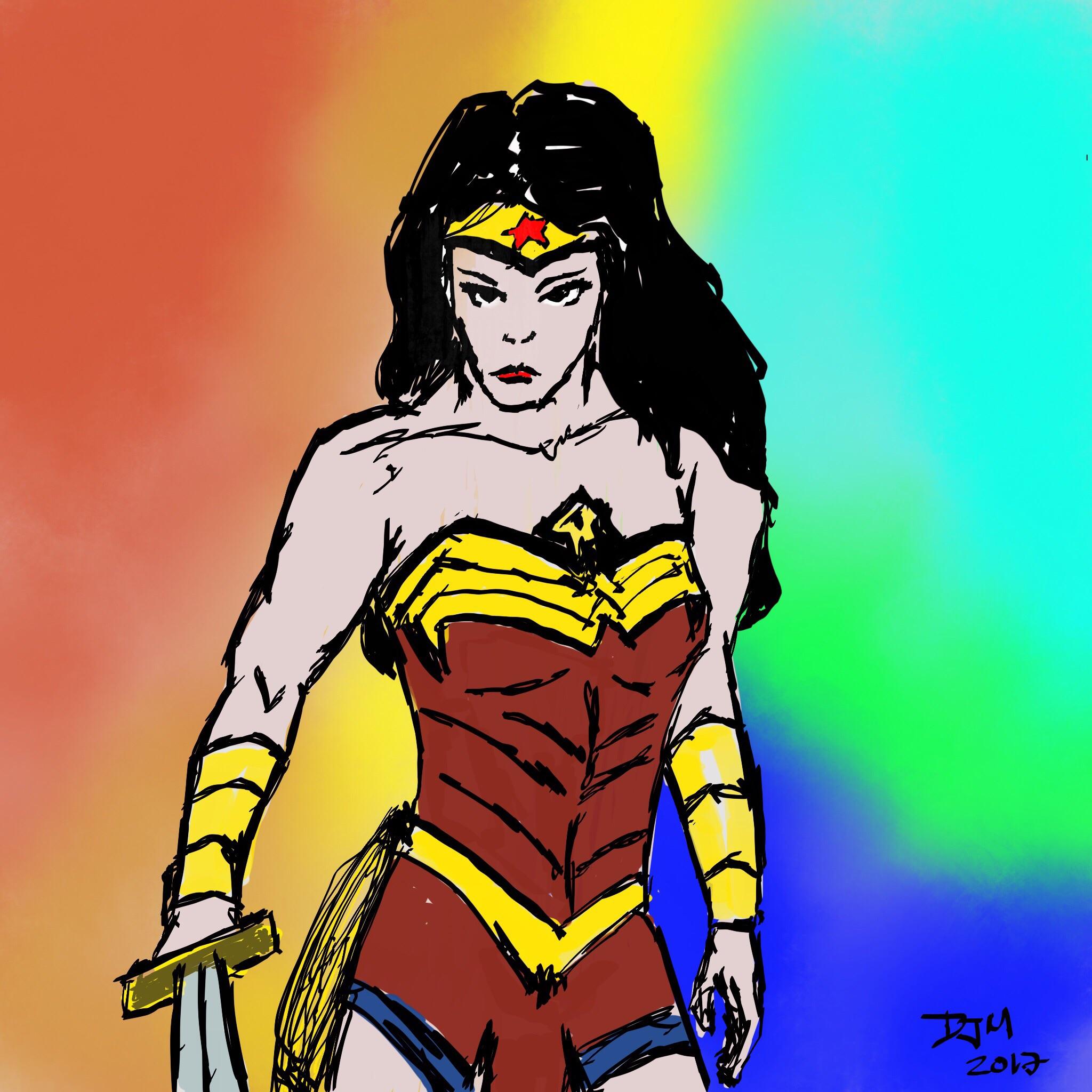 2048x2048 My Wonder Woman Drawing