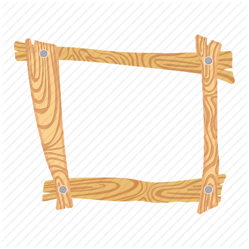 512x512 Board, Cartoon, Drawing, Frame, Grass, Signboard, Wood Icon