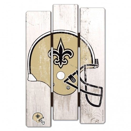 498x498 New Orleans Saints Wood Fence Sign