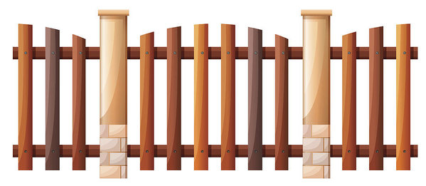 599x261 Seamless Wooden Fence Design Art Print