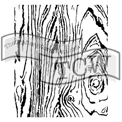500x500 Stencil Wood Grain The Crafter's Workshop Store