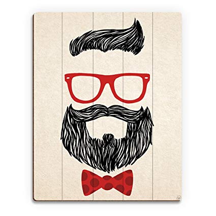 425x425 Red Hipster Accessories Respect The Beard! Line
