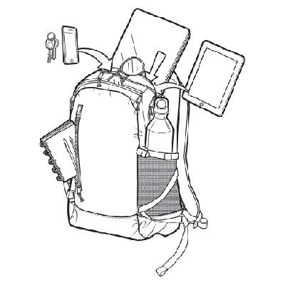 400x400 Burton Prospect Pack In Wood Grain