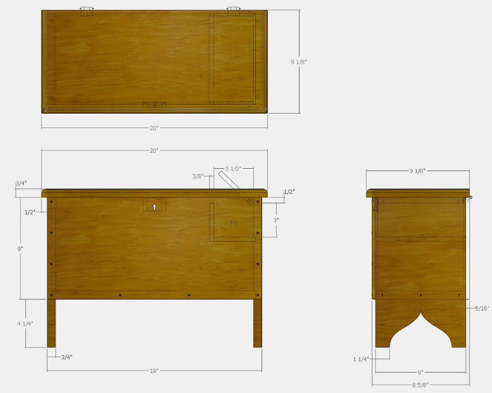 700x559 Showing Grain Direction Without Spoiling The Drawing