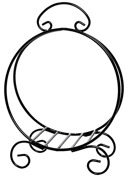 444x606 Heavy Duty Black Metal Log Basket Round Firewood Fireplace Holder