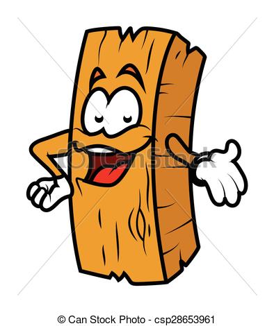 394x470 Presenting Cartoon Wood Log Vector Illustration Clip Art Vector
