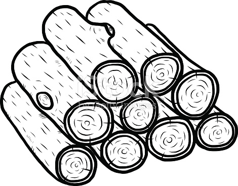 470x367 Wood Log Clipart Black And White