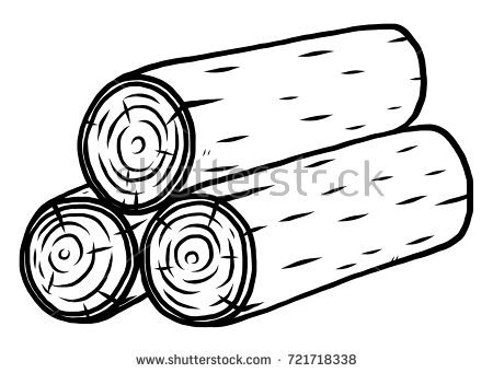 450x341 Wood Log Cartoon Clip Art Vector Graphics Logs Black And White Picture