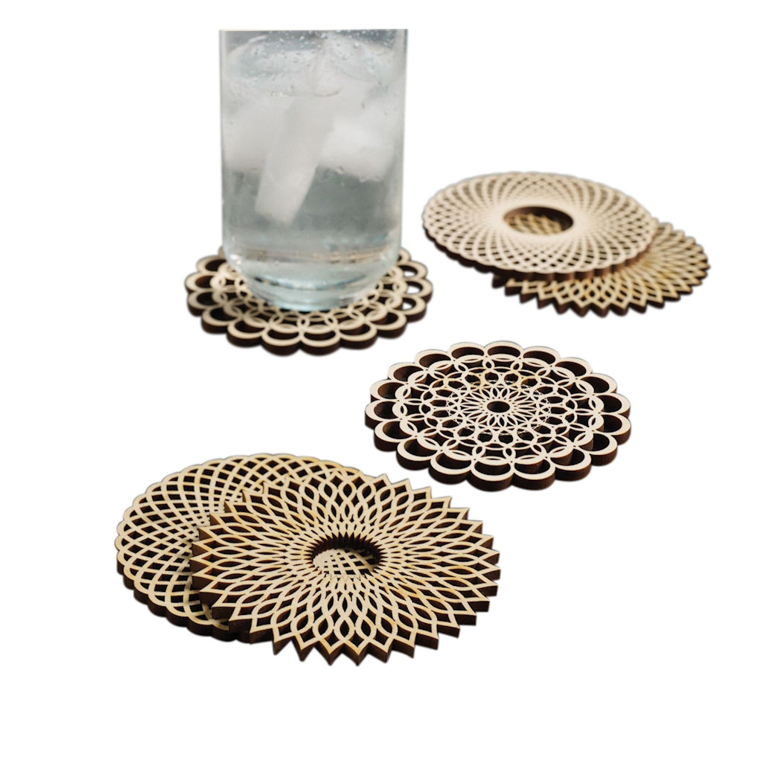 1500x1500 Shop Wooden Spiral Coasters