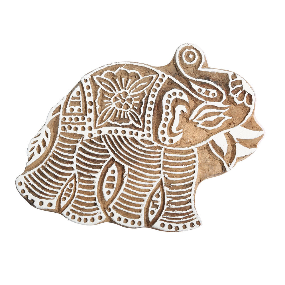 1000x1000 textile stamp wooden printing block elephant pattern indian wooden