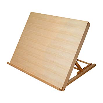 355x355 Kurtzy Adjustable Wooden Desktop Drawing Board