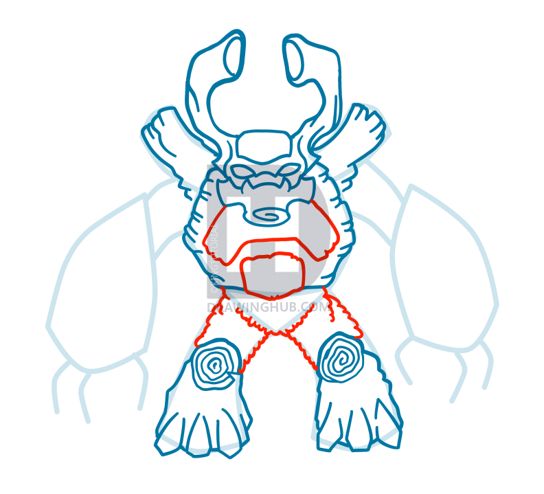 792x719 How To Draw Tree Rex, Skylanders Giants, Step