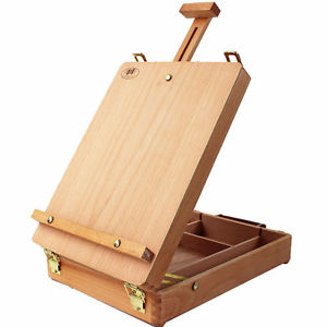 300x300 Portable Artist Wood Table Top Desk Painting Easel Drawer Sketch