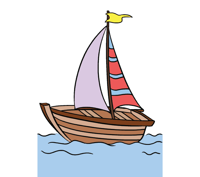 Wooden Boat Drawing | Free download on ClipArtMag