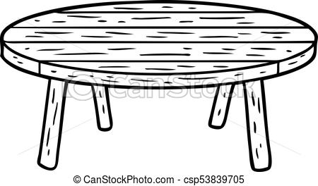 450x264 Line Drawing Of A Wooden Table