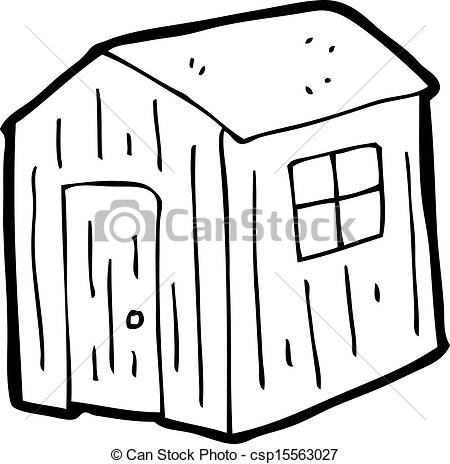 450x464 Wooden Shed Clipart