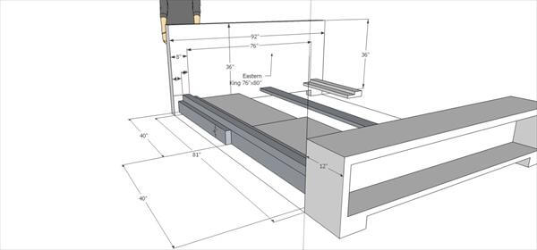 600x280 Diy Pallet Bed With Storage Drawers Pallets