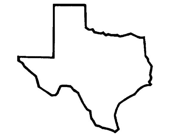 570x456 Large Paper Texas Stencil
