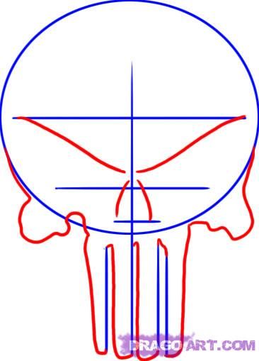 366x509 how to draw the punisher skull step punisher woodworking