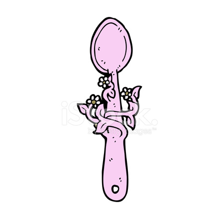 440x440 Cartoon Wooden Spoon Stock Vector